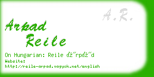 arpad reile business card